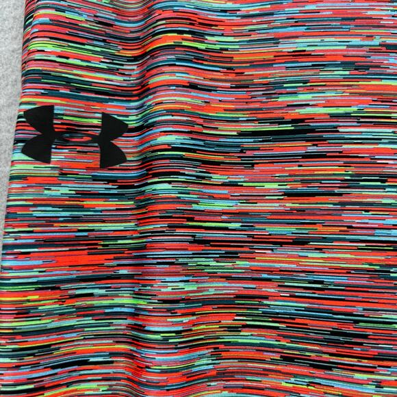 Under Armour Girl's Leggings XL Multi-Color Heather Cropped Capri Heat Gear - Picture 4 of 12